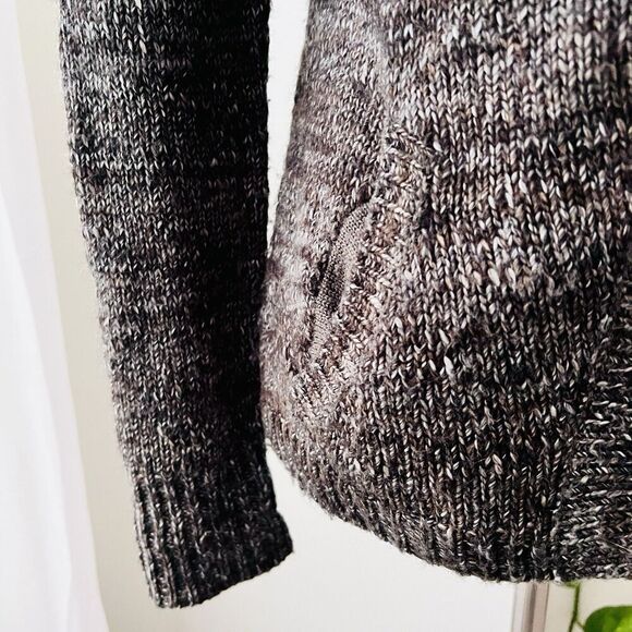 Gap Charcoal Gray Wool & Alpaca Blend Side Zip Knitted Sweater with Pockets XS - Picture 3 of 8